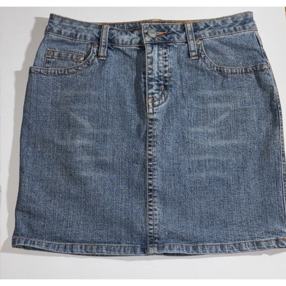No‎ Boundaries Junior 5 Blue Denim Mini Skirt Y2K Stretch Streetwear